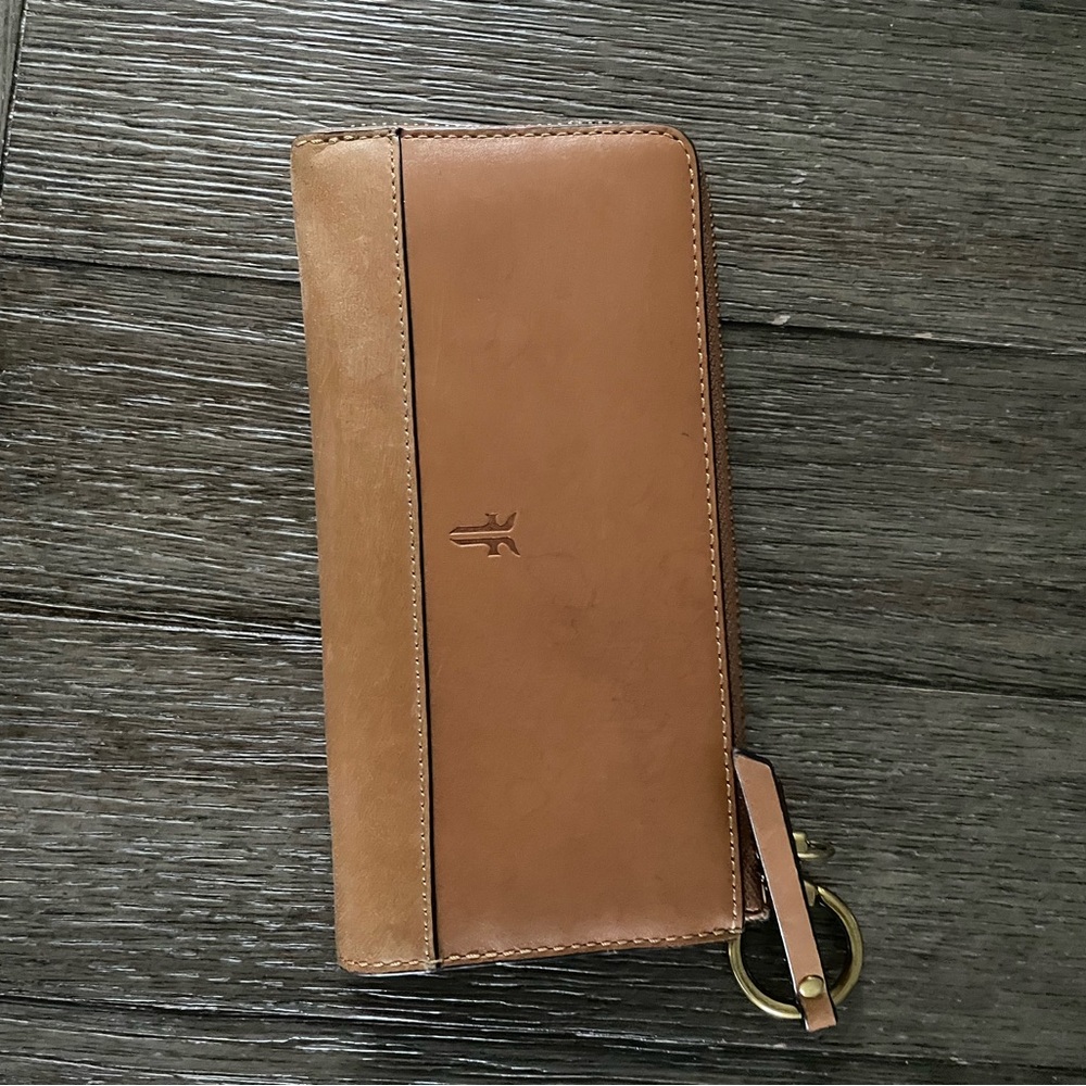 Frye Tan Leather Wallet